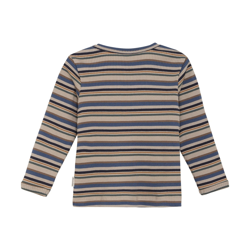 Minymo T-shirt Lange Mouwen Met Strepen