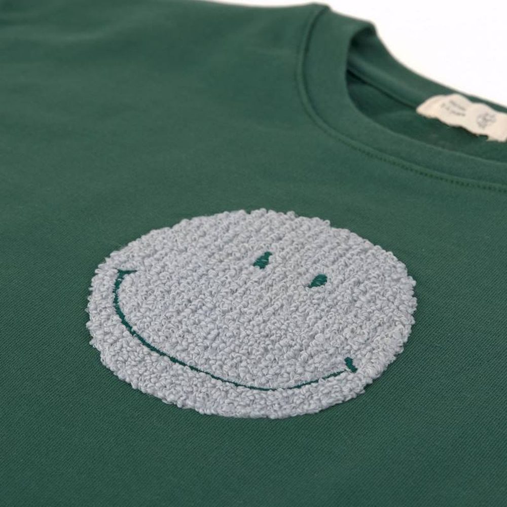Lässig Kids Sweater GOTS - Smile Dark Green