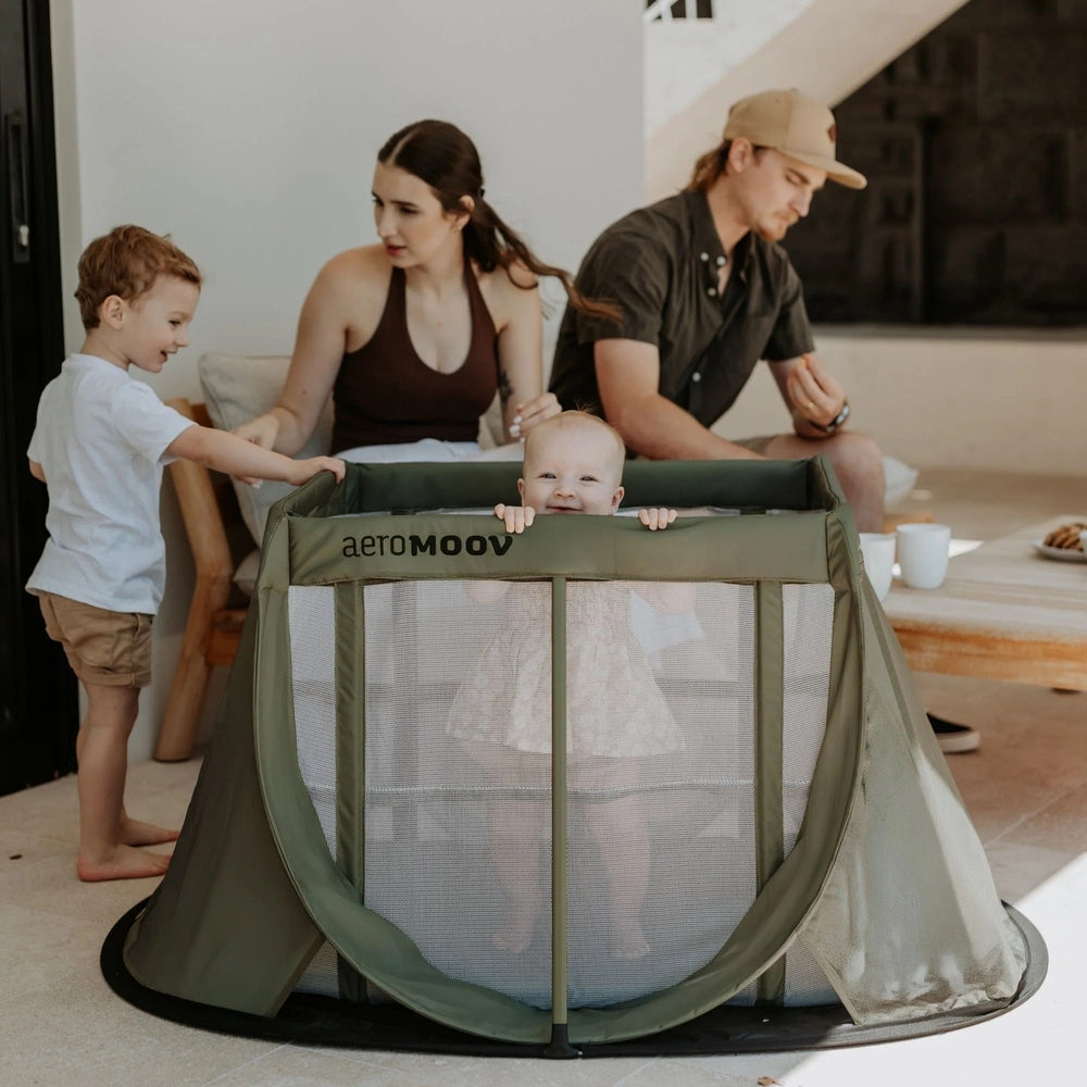 Aeromoov Reisbed Instant Travel Cot voor Baby en Peuter - Green Moss