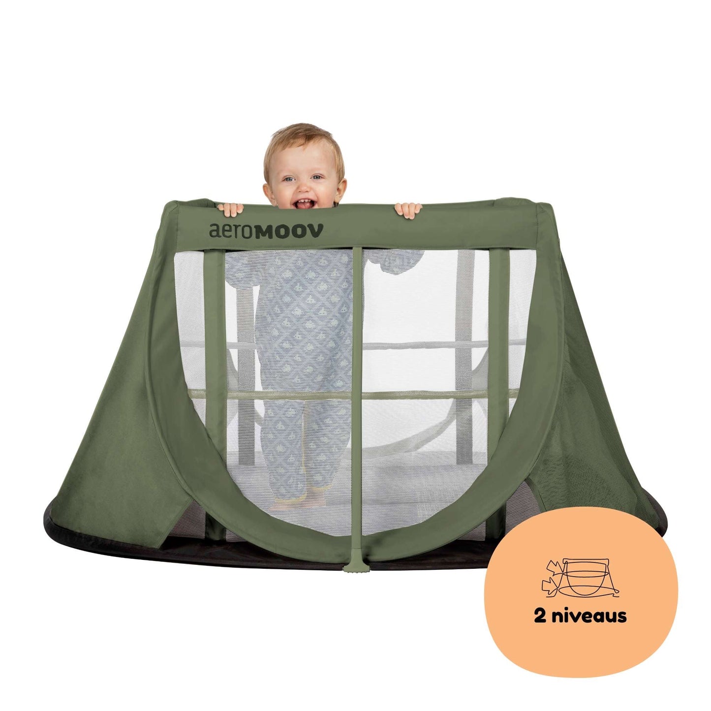Aeromoov Reisbed Instant Travel Cot voor Baby en Peuter - Green Moss