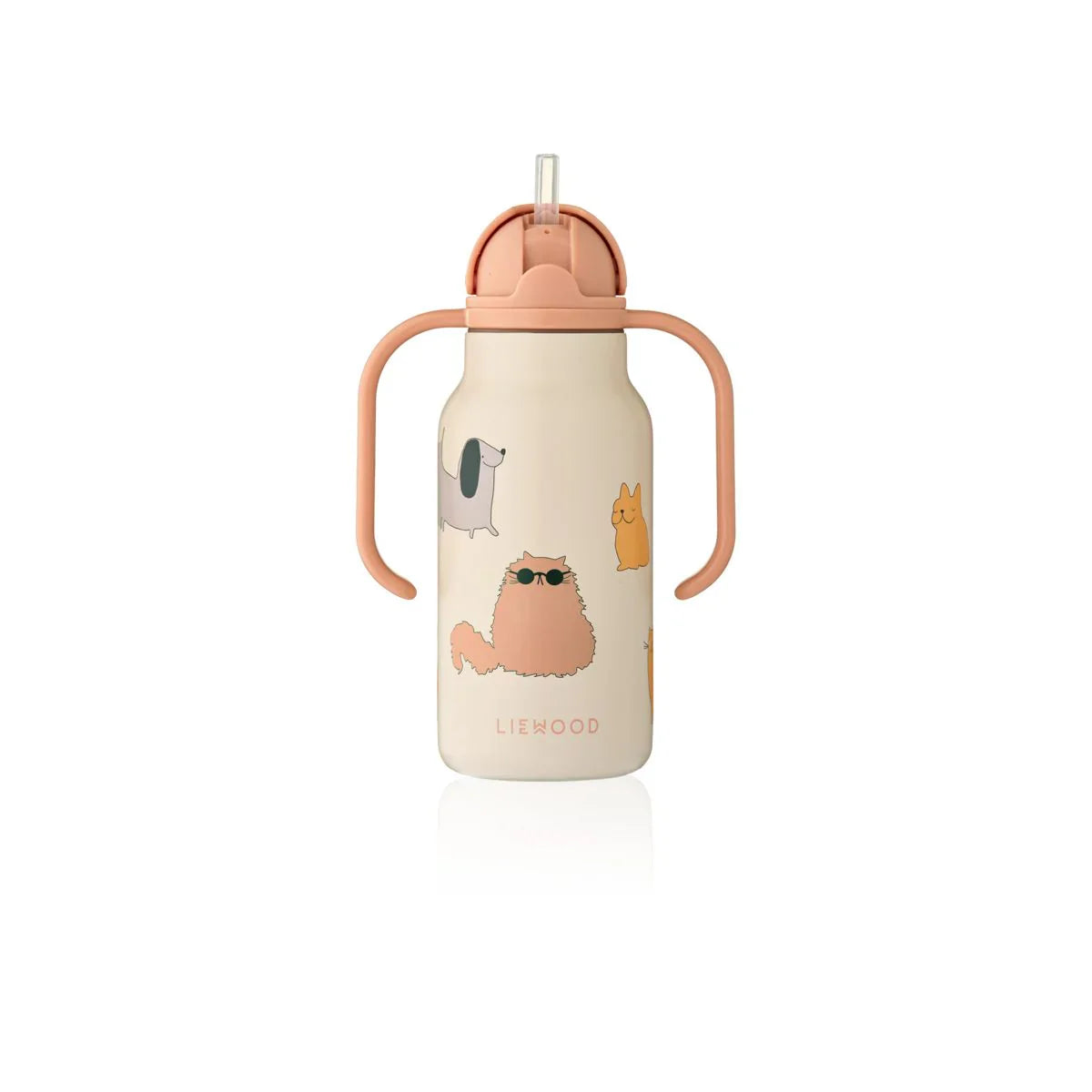 Liewood Drinkfles (250ML) - Kimmie - Cats and Dogs / Sandy