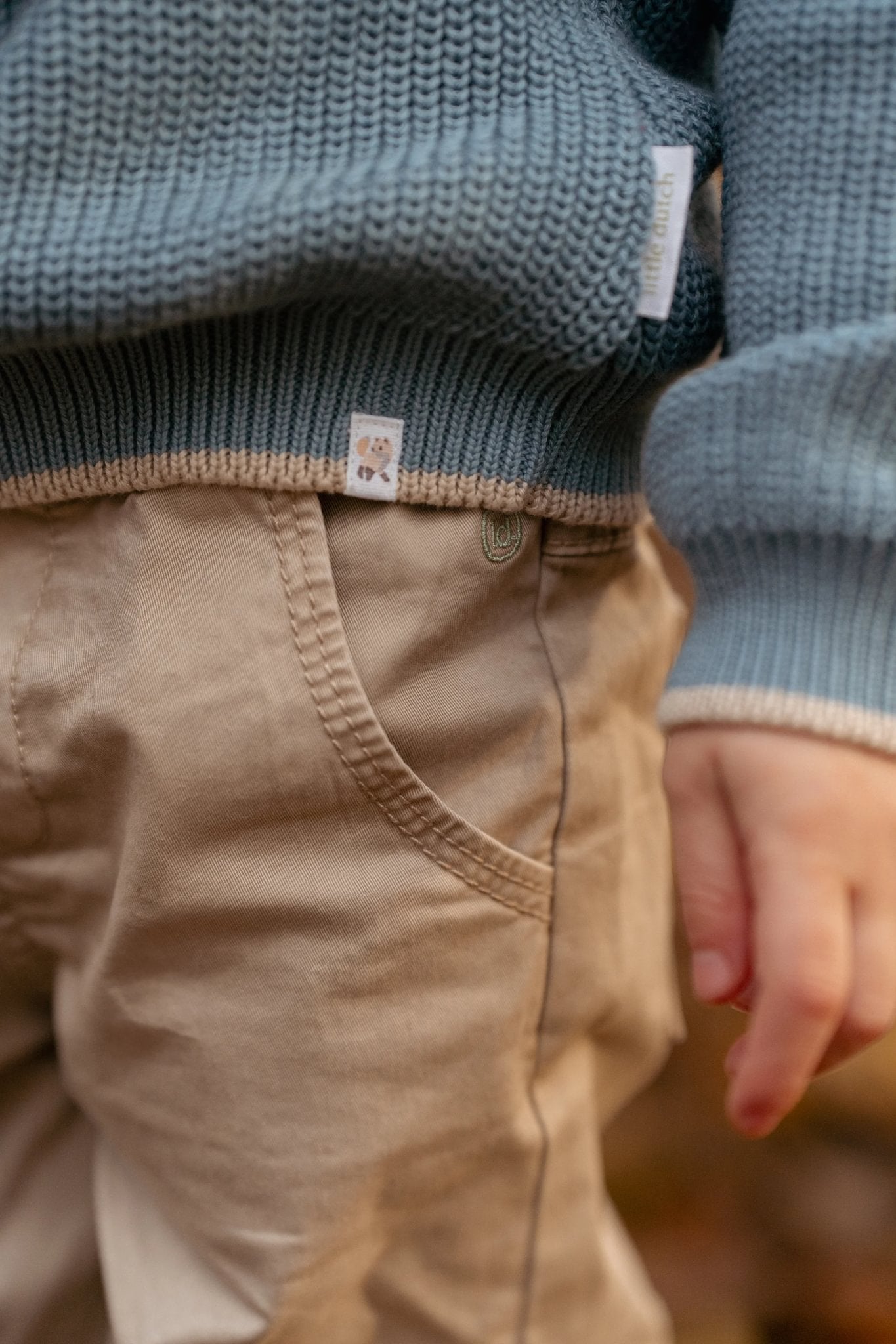 Little Dutch Gebreide Trui - Stone Blue