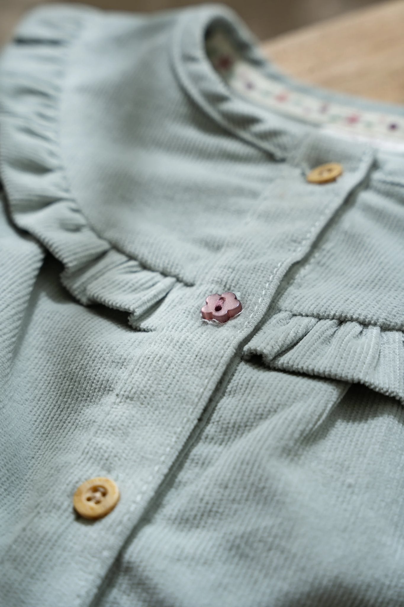 Little Dutch Corduroy Blouse Lange Mouwen - Fairy Green