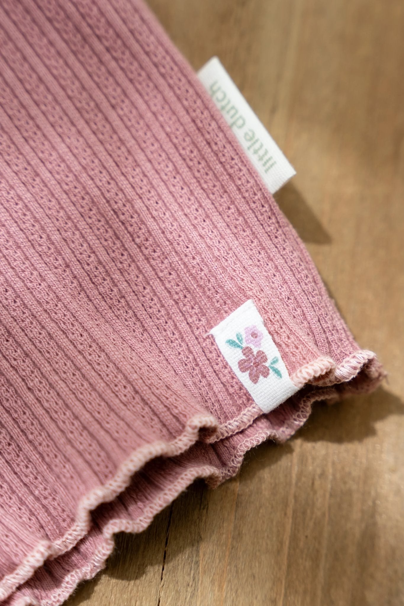 Little Dutch T-shirt Lange Mouwen Uit Biokatoen - Flower/Rouge