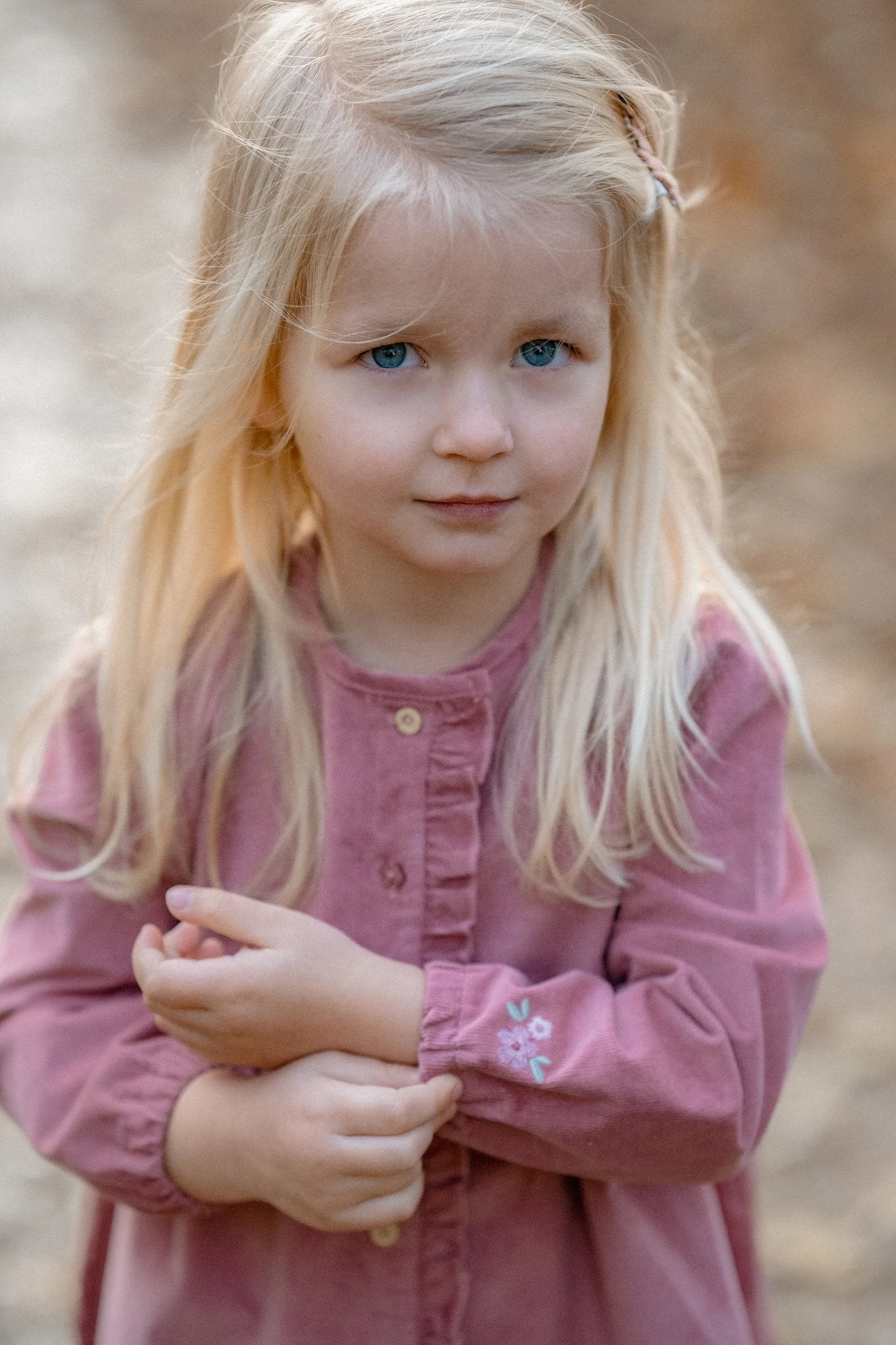 Little Dutch Corduroy Jurk Lange Mouwen - Rouge