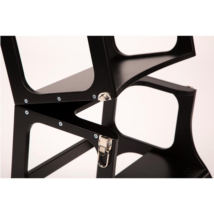 Ette Tete Step N' SIT Montessori Leertoren / Verhoogje - Black / Silver