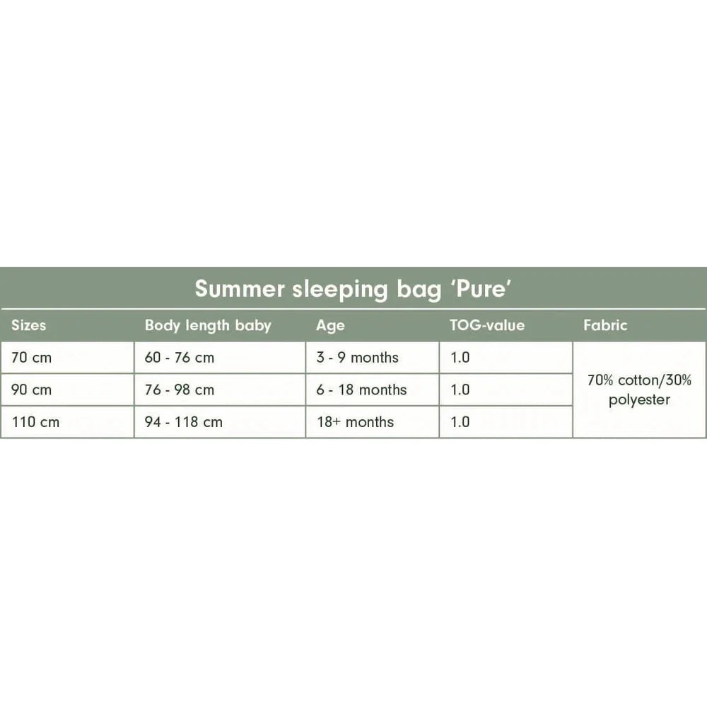 Little Dutch Slaapzak Zomer TOG 1 - Pure Olive