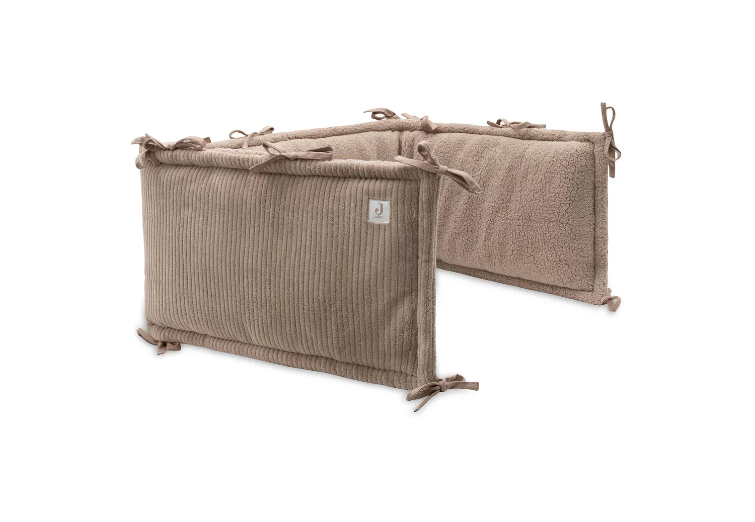 Jollein Boxbumper Ribstof - Milky Coffee