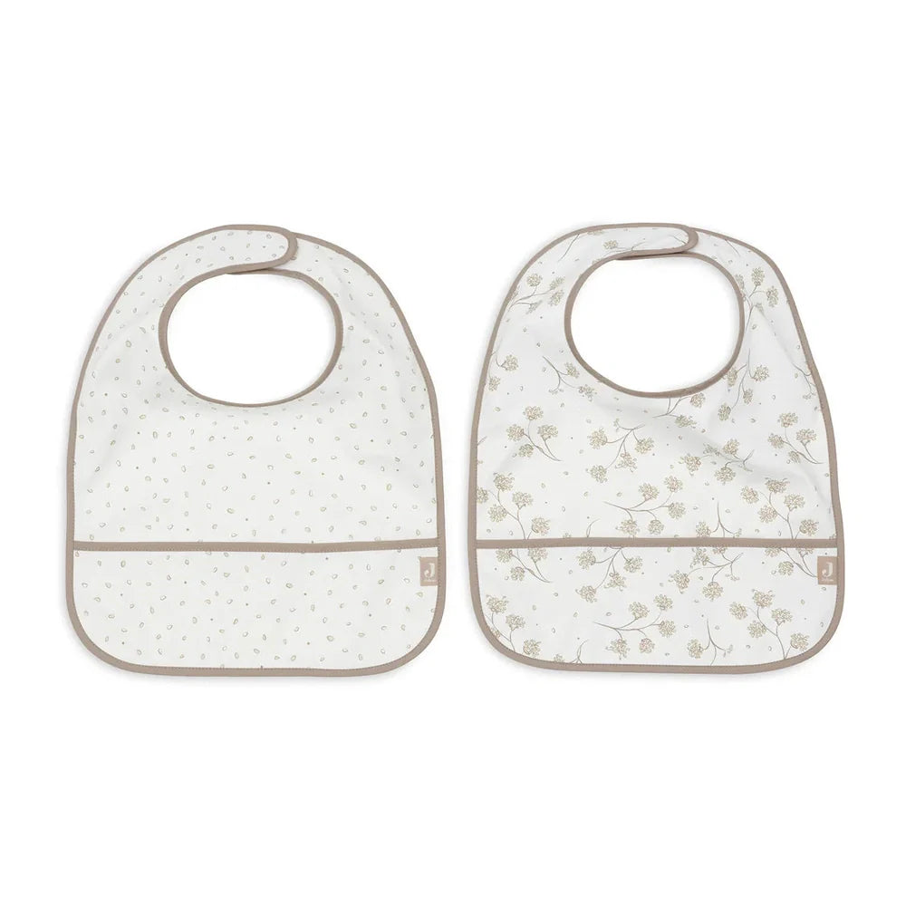Jollein Slabbetjes Waterproof 2-pack - Bloemenprint Dromen