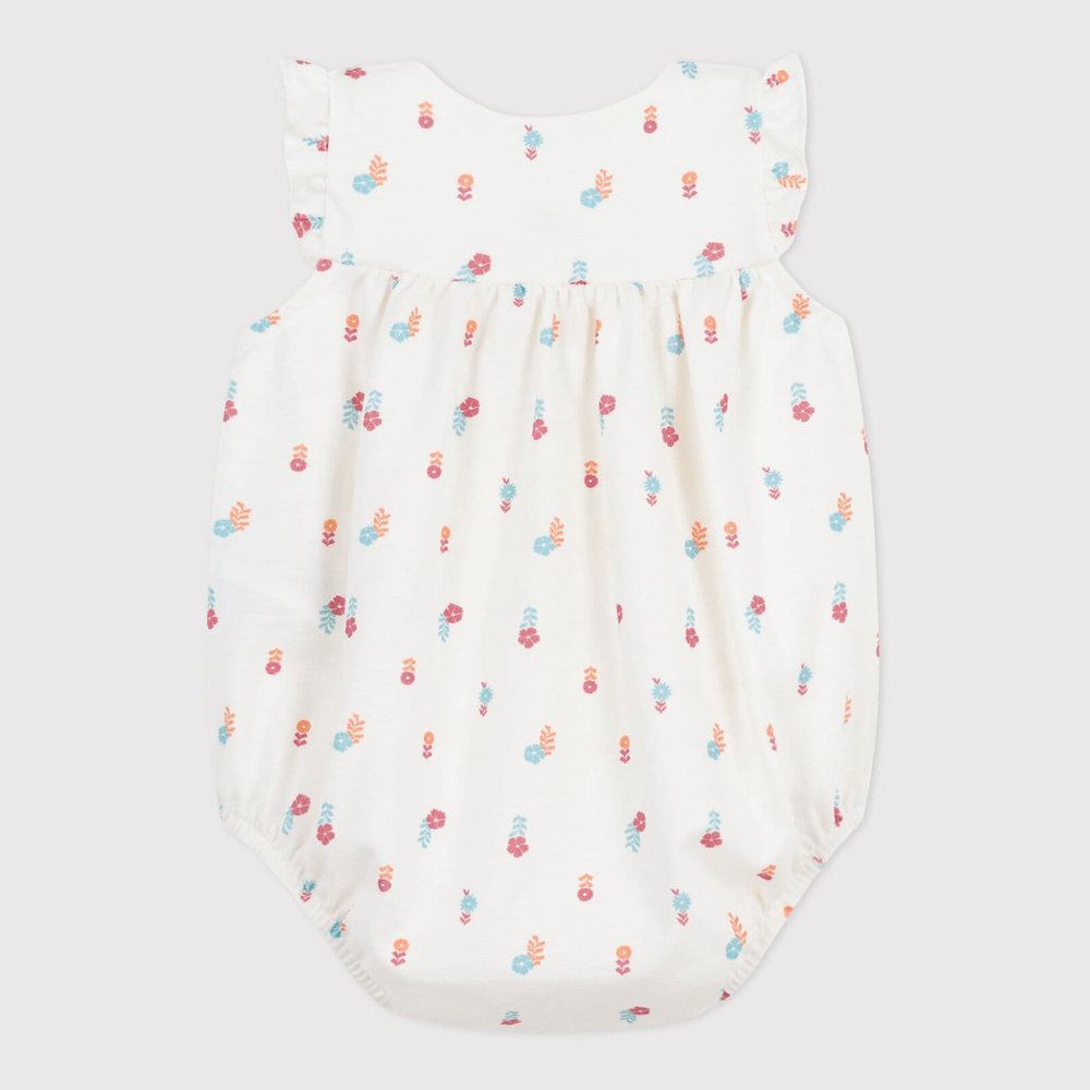 Katoenen Babypakje Met Bloemetjesprint