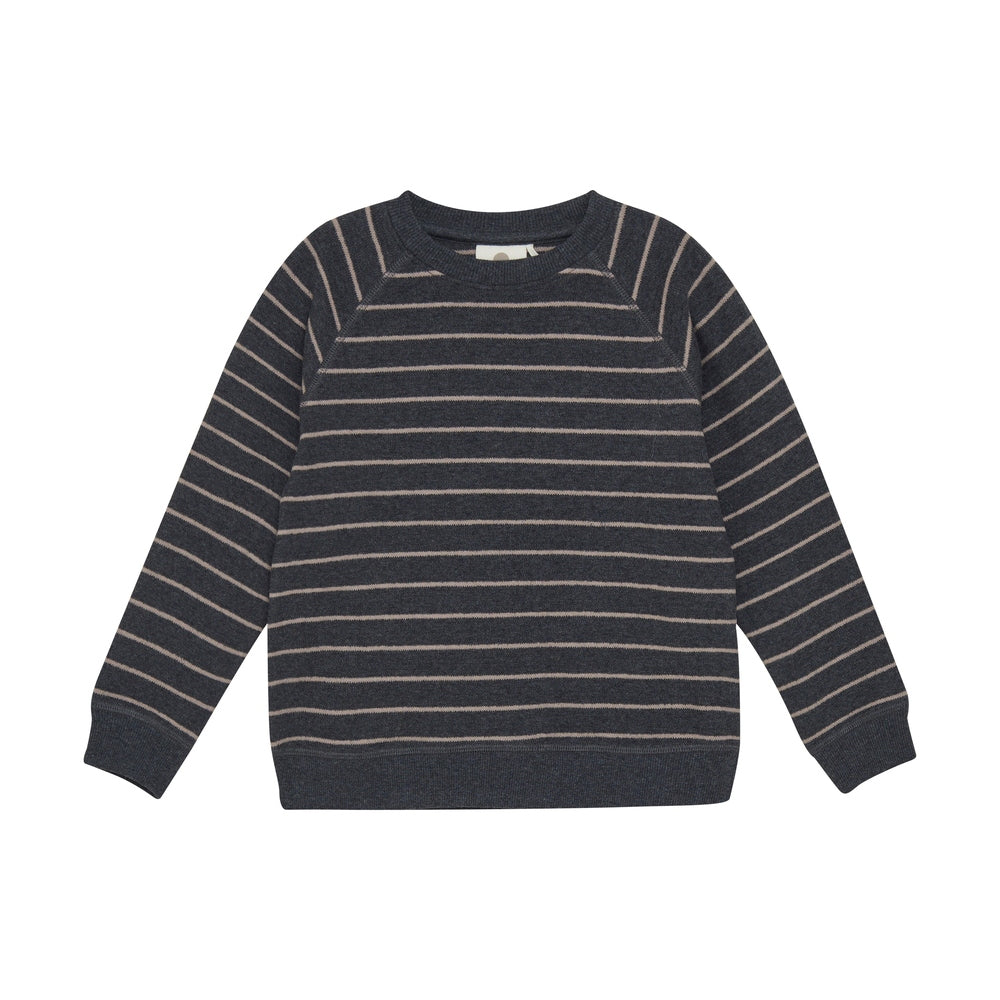 En Fant Trui Met Horizontale Strepen - Grijs/Beige