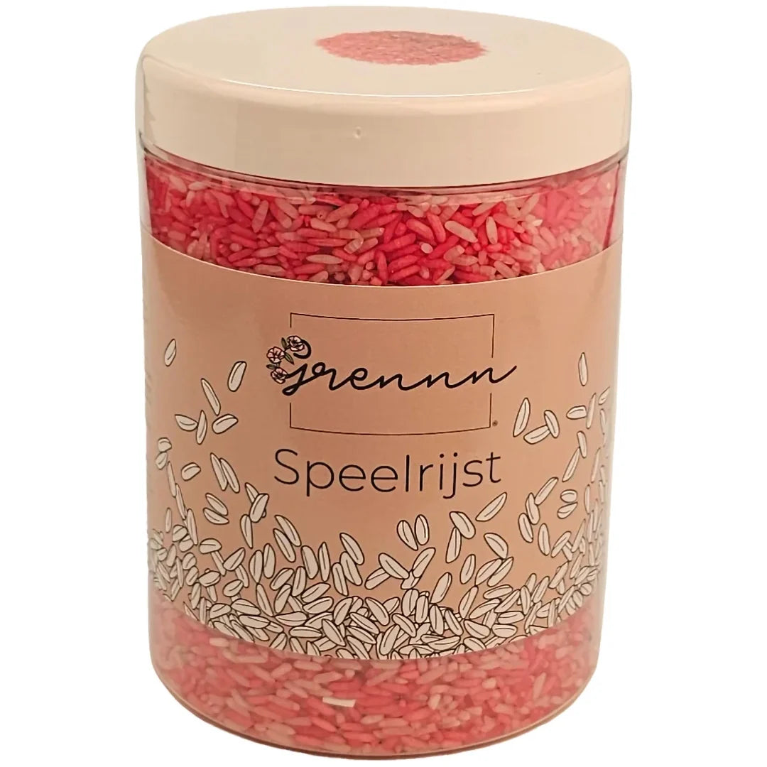 Grennn Speelrijst Aardbeienmix 750gr