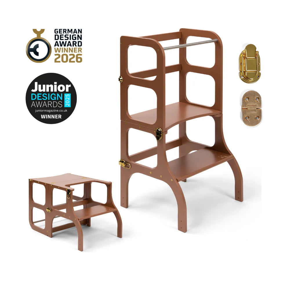 Ette Tete Step N' SIT Montessori Leertoren / Verhoogje - Gold Limited Edition