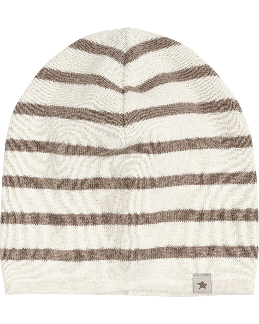 Huttelihut Gestreepte Gebreide Beanie – Brown