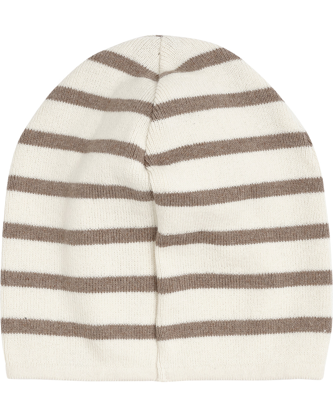 Huttelihut Gestreepte Gebreide Beanie – Brown