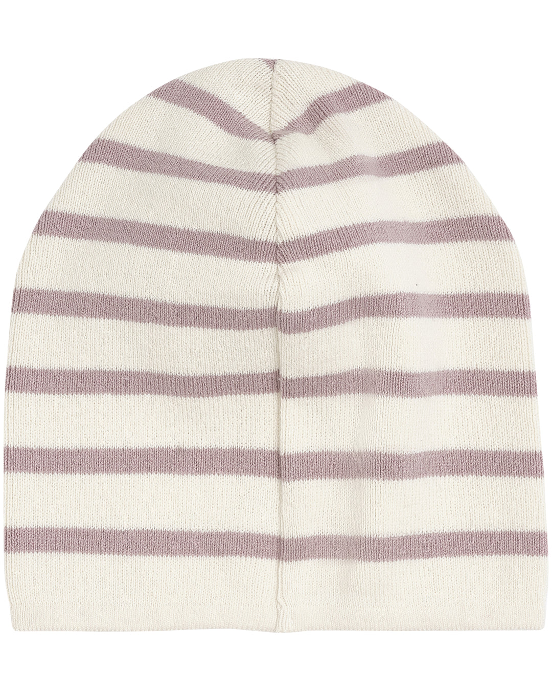 Huttelihut Gestreepte Gebreide Beanie – Rose