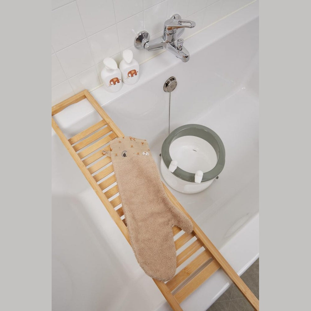 Washand XL Baby in Badstof - Steppe