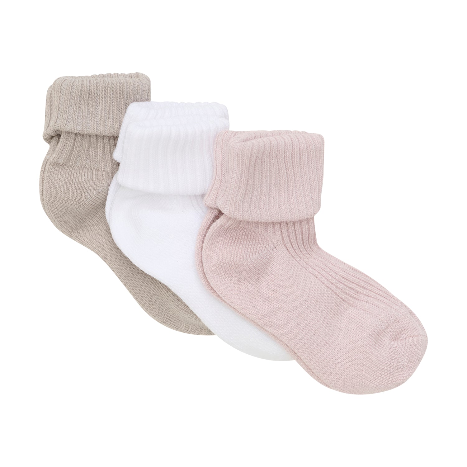 Minymo Babysokken Rib 3-pack Shell