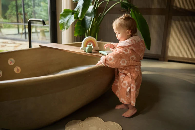 Jollein Badjas Badstof 1-2 jaar Jacquard Flower