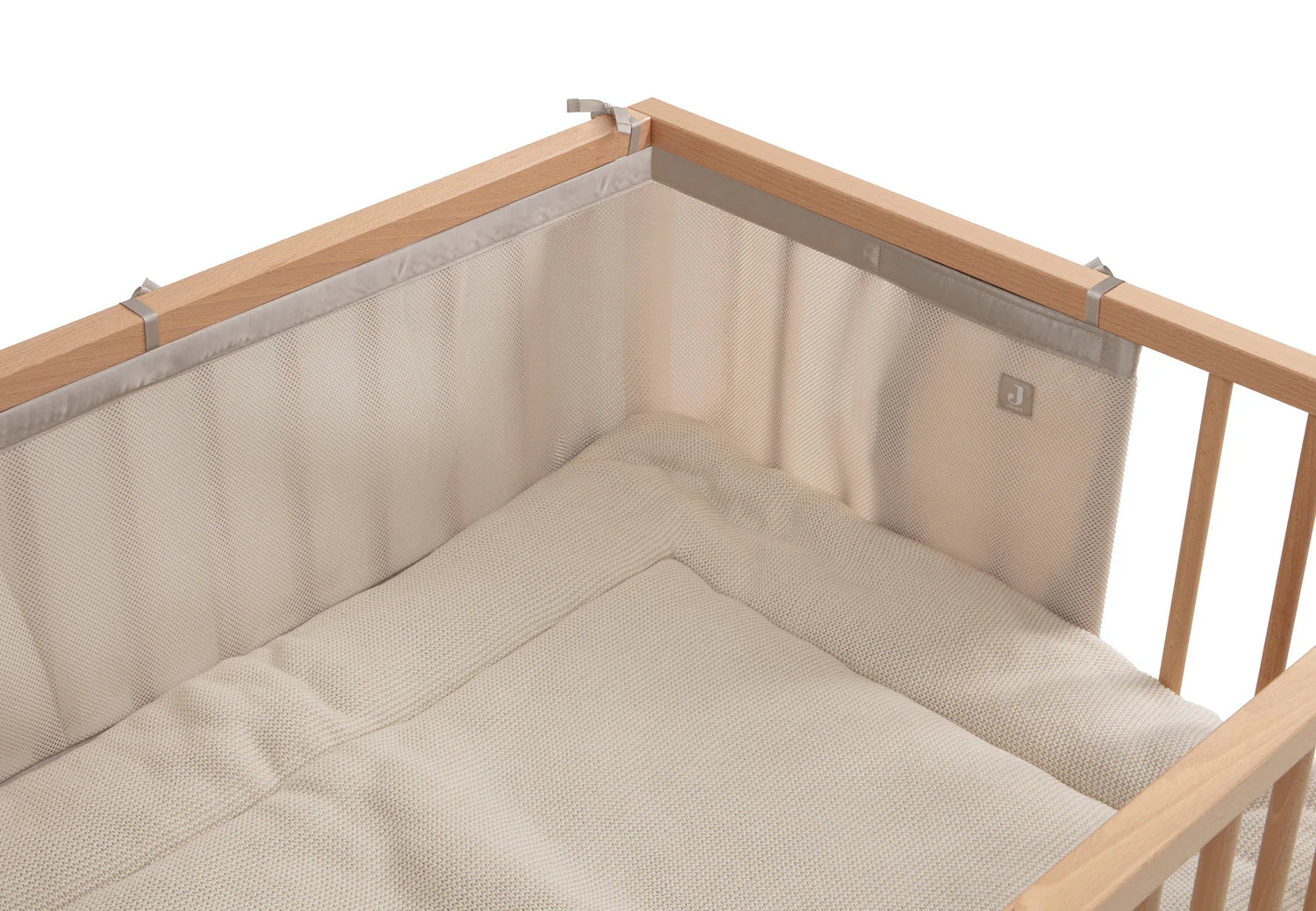 Jollein Boxbumper 220x30cm - Mesh Sand