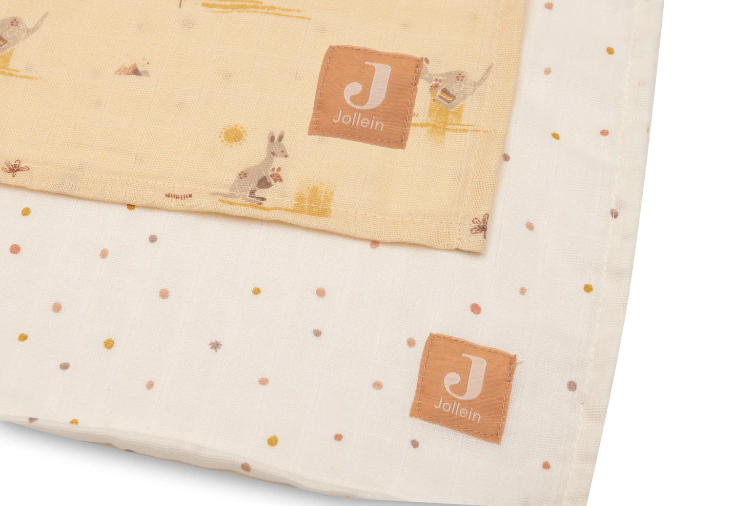 Jollein Hydrofiele Doek Large 115x115cm Kangaroots - 2st.