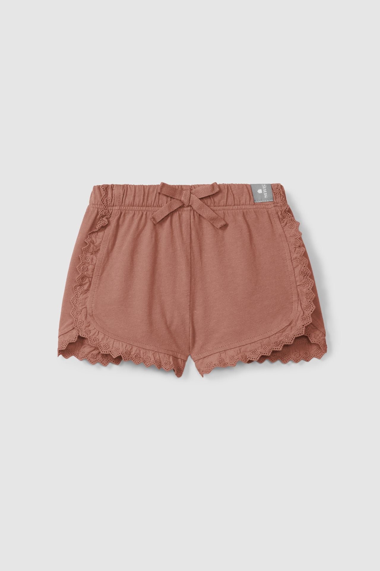 Snug Shorts Terracotta Met Ruffles