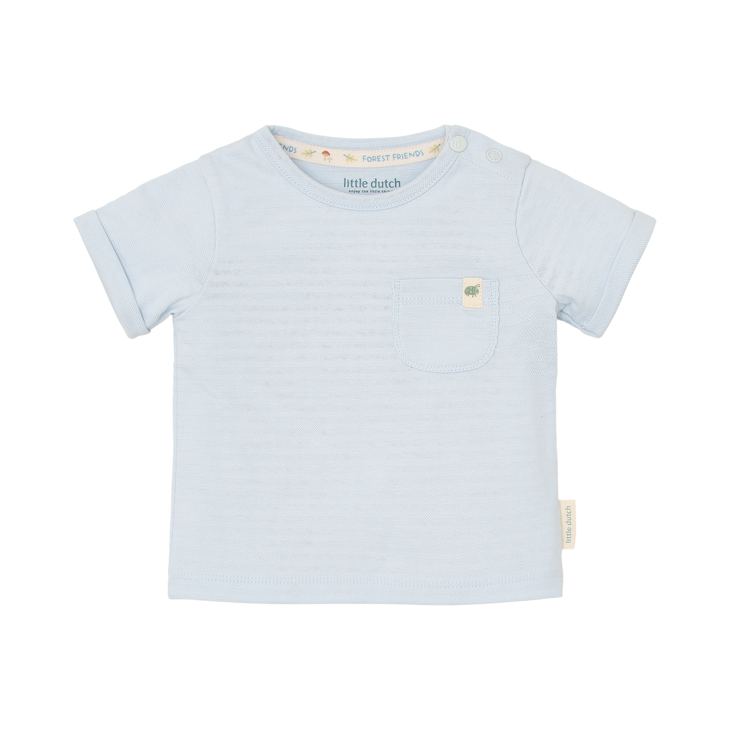 Little Dutch T-shirt korte mouw blauw Baby Blue