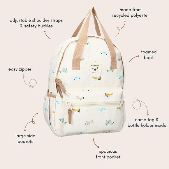 Kidzroom Rugzak Small Talk - Beige
