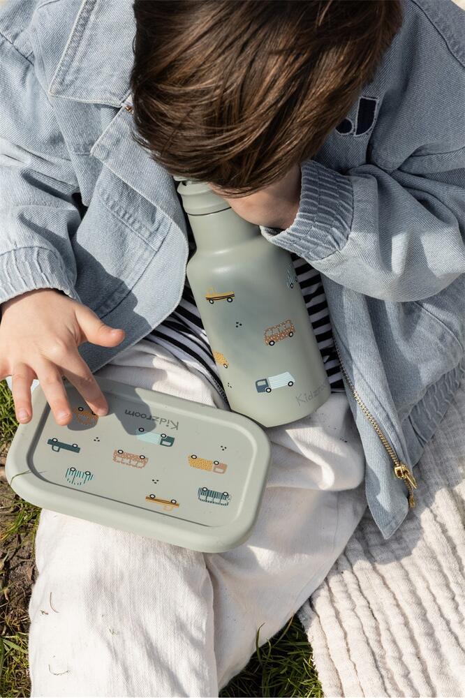 Kidzroom Drinkfles Sweet Cuddles Auto's - Groen