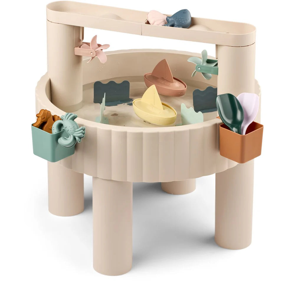 Liewood SEPP Multifunctionele Speeltafel – Watertafel & Zandtafel – Beige – +3 Jaar