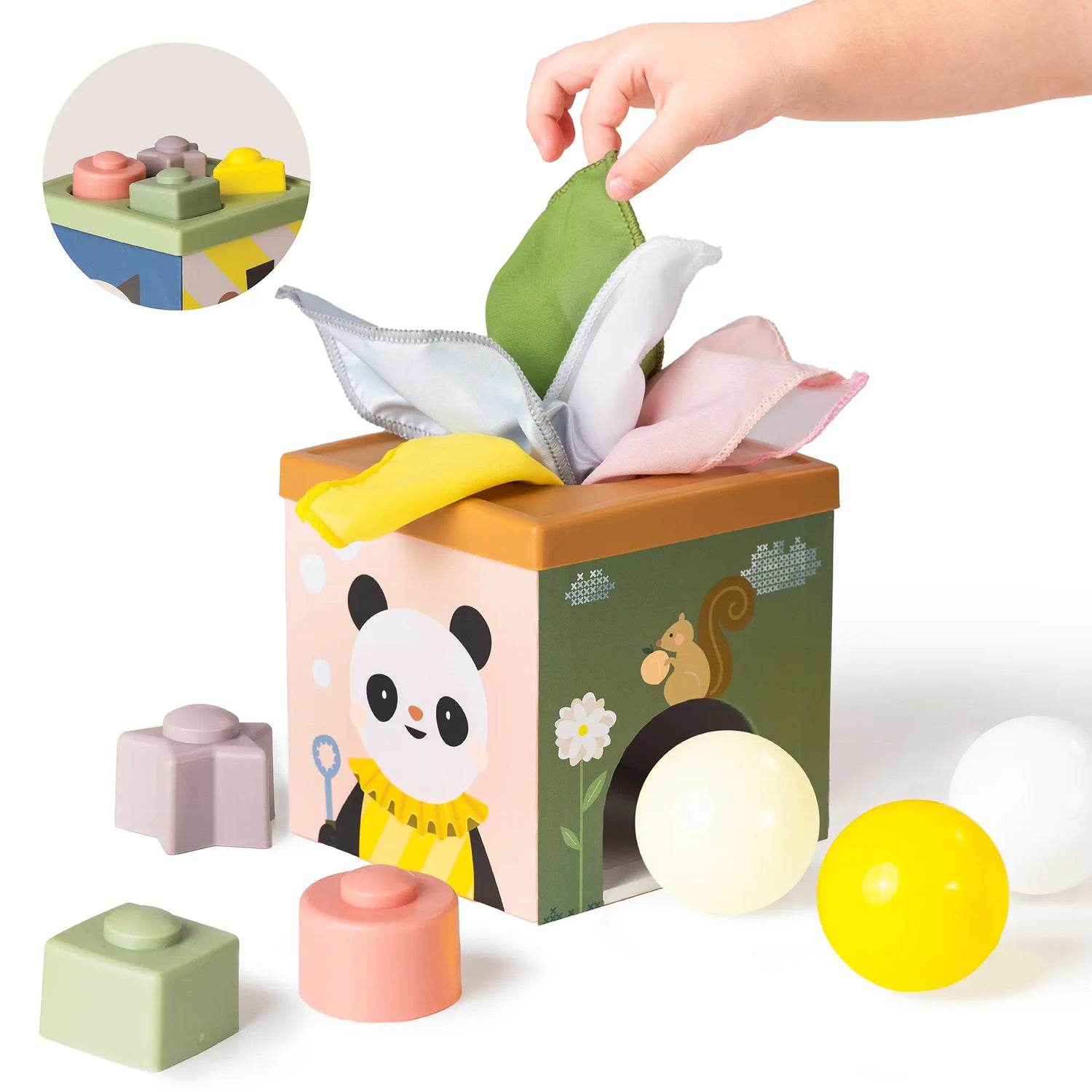 Taf Toys Tissue Box en activiteitenkubus