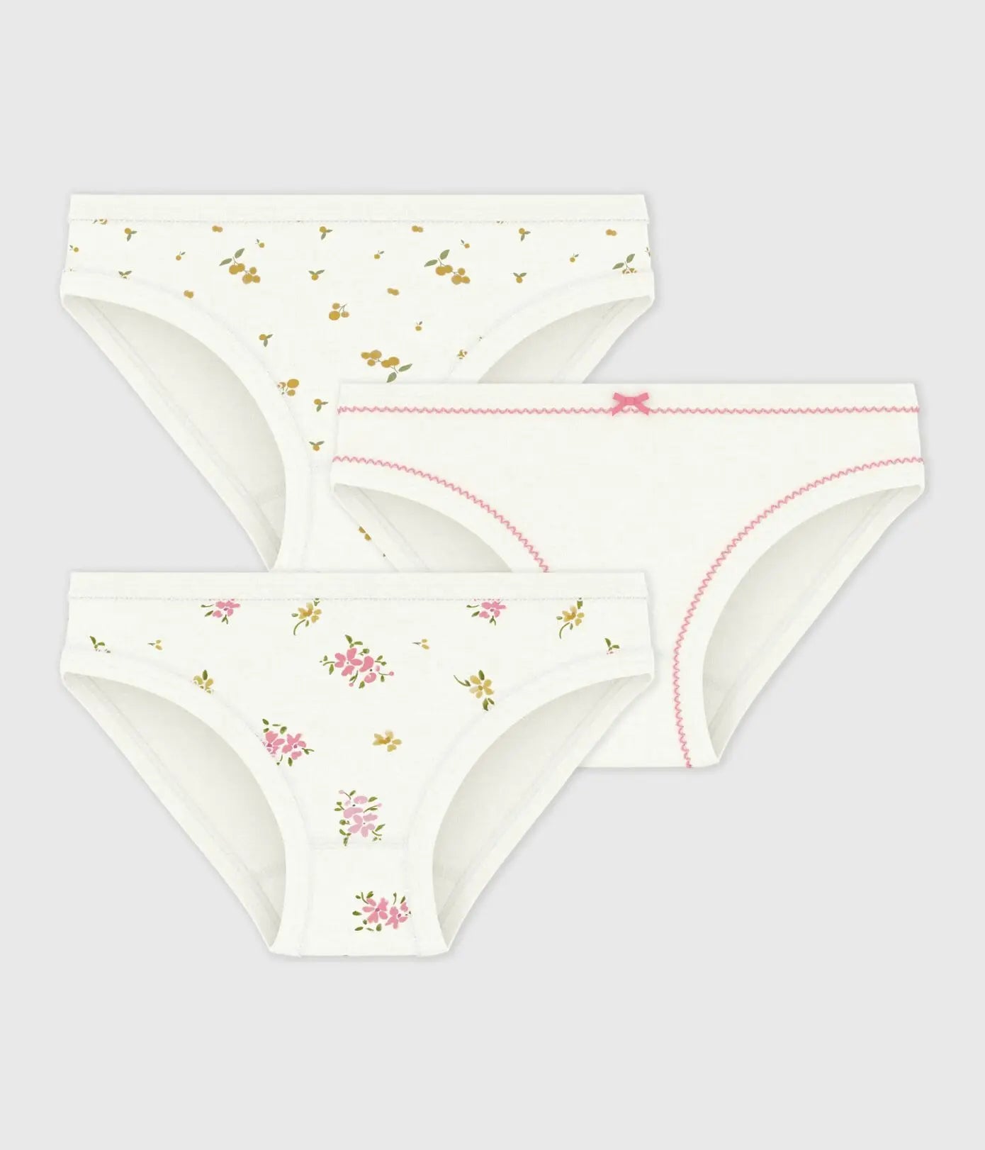 Petit Bateau | Setje met katoenen onderbroekjes met bloemetjesprint voor kinderen