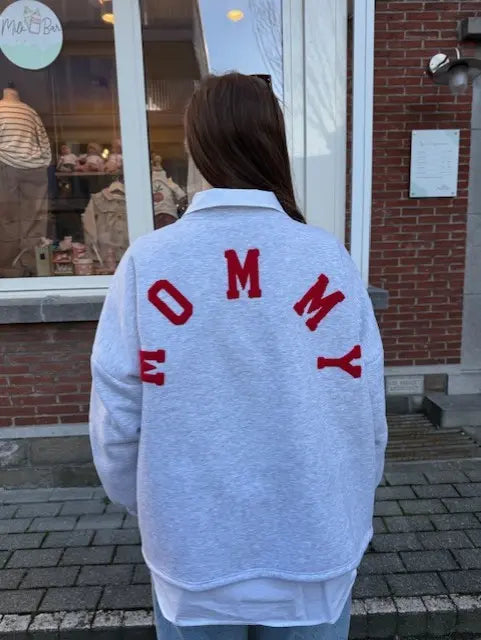 Grijze Sweater met tekst voor volwassene | onesize