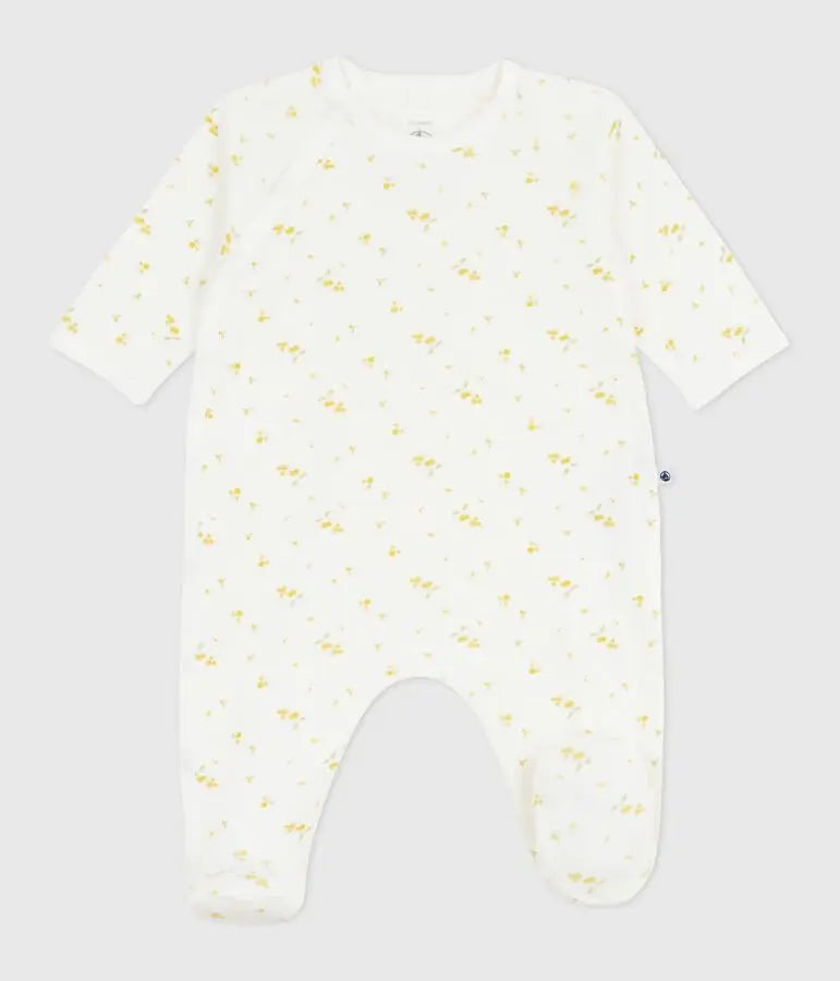 Petit Bateau | Katoenen babypyjama met bloemenprint