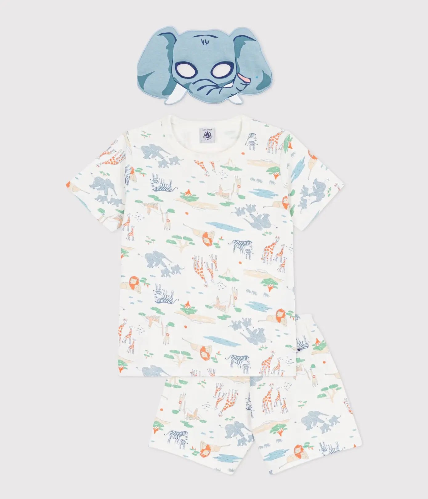 Petit Bateau | Pyjama savanneprint met masker