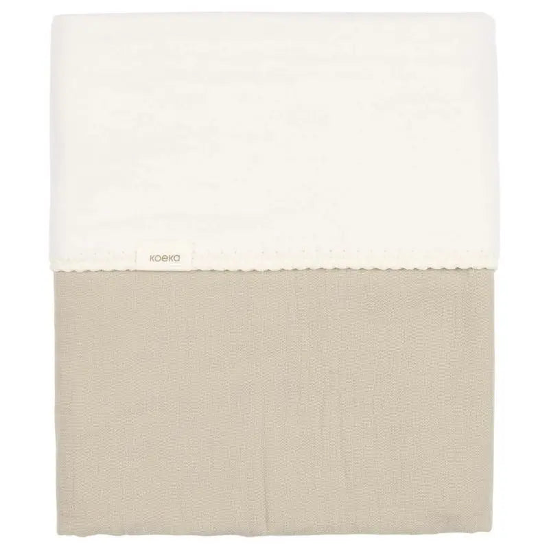 Koeka Wiegdeken Cotton Fleece Faro 75x100 - sage