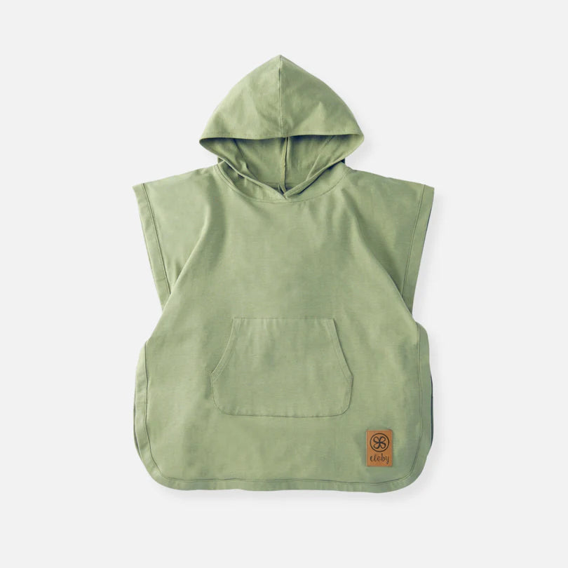 Cloby UV poncho in Olive Green – UPF 50+ (1-3y)