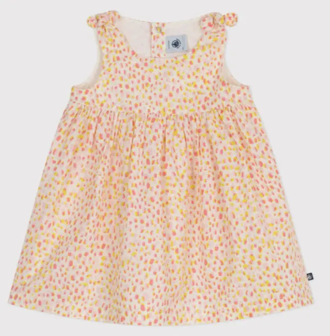Petit Bateau Katoenen jurkje zonder mouwen met print voor baby's - Multicolor