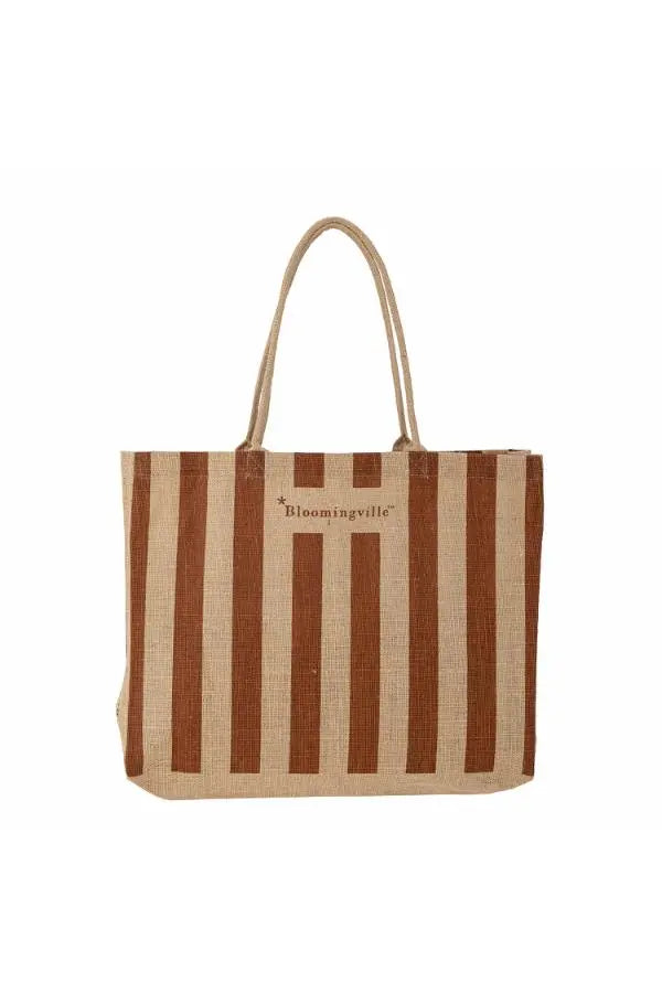 Bloomingville Bergamo Shoppingtas in Jute - Bruin