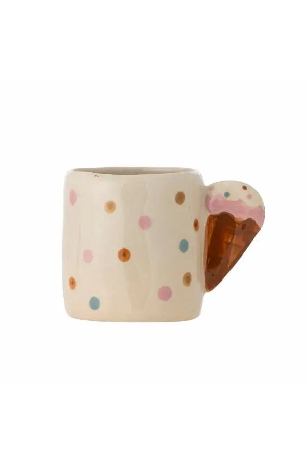 Bloomingville Mini Creamy Mok in Aardewerk - Nature