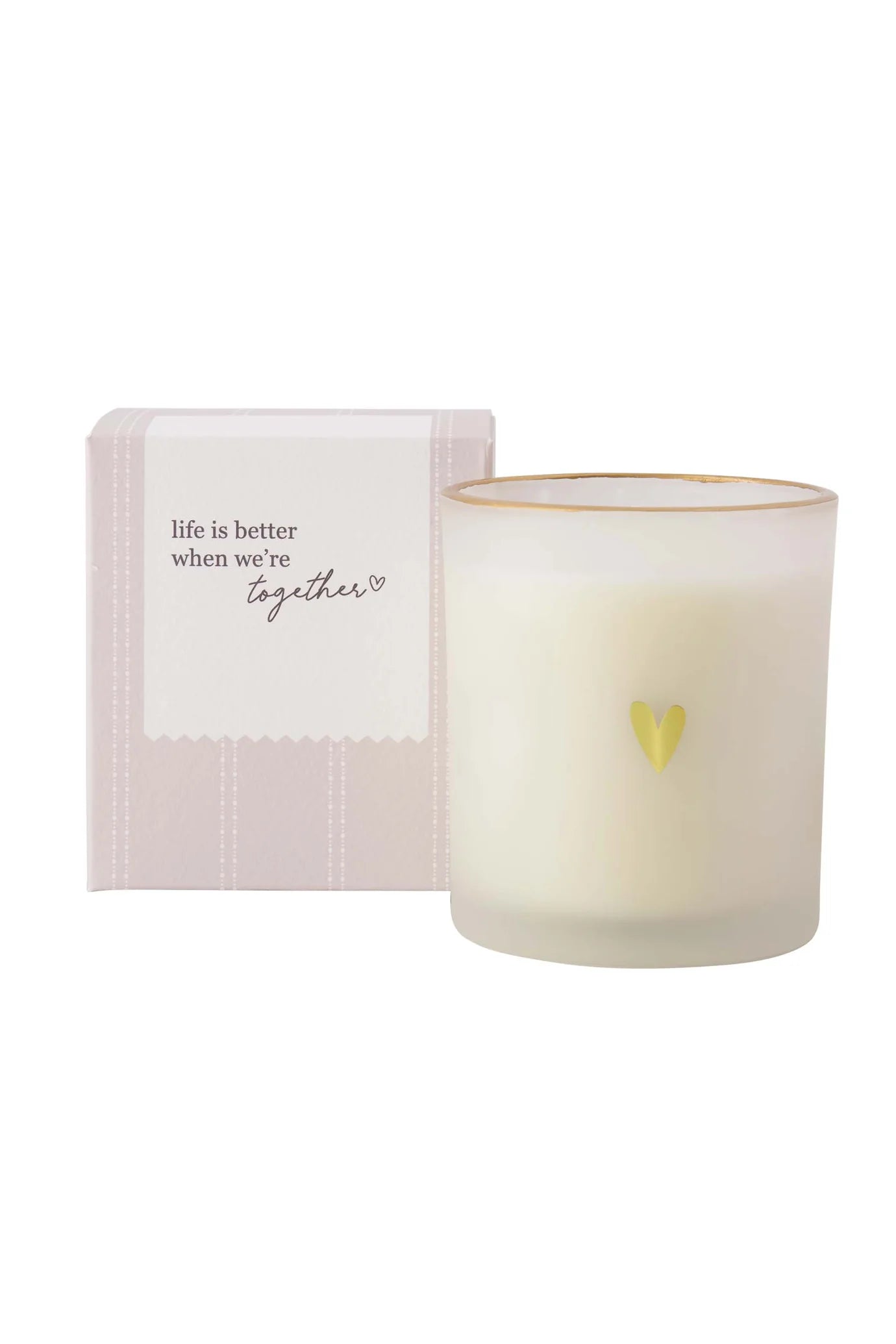 Zusss Geurkaars Glas In Doosje Life Is Better - Wit Goud