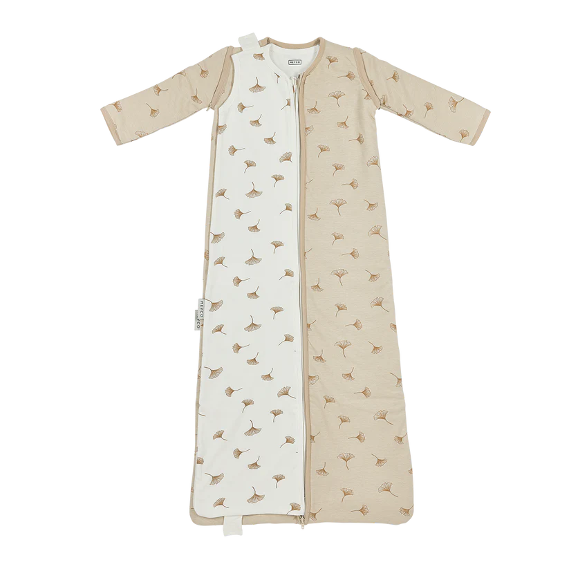 Meyco Studio slaapzak 4-seizoenen Deluxe Interlock Jersey (6-36m) - Ginkgo Soft Sand