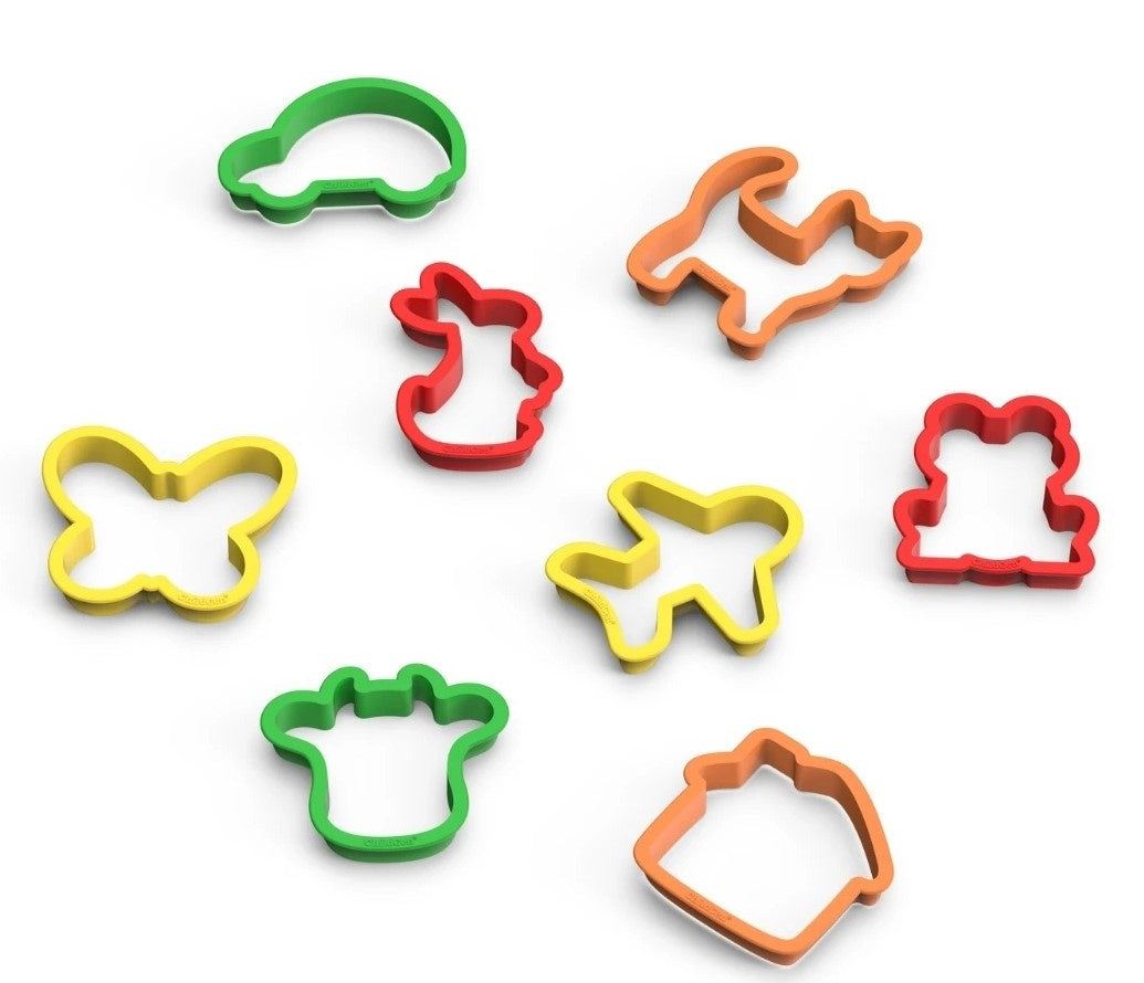 ChildGen Speeldeeg vormpjes - set van 8 stuks - klei vormen - duurzaam plastic