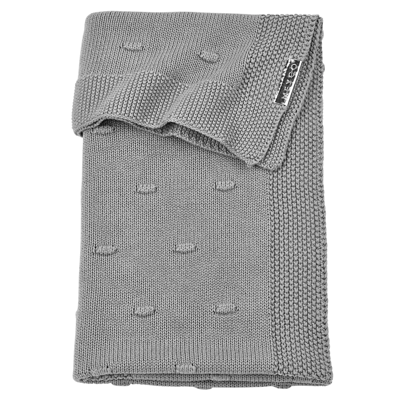 Meyco Deken Knots 75x100cm - Grey