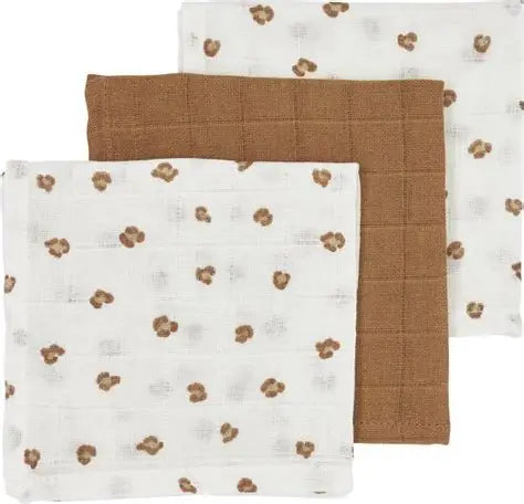 Meyco Hydrofiele Washandje 3-pack - Panther/Toffee