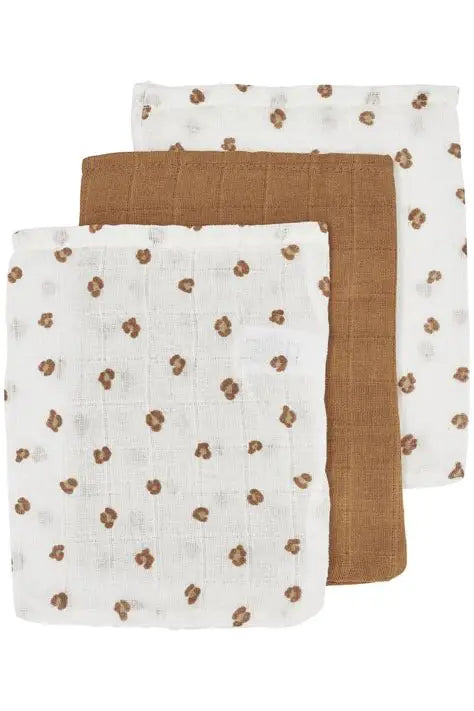 Meyco Hydrofiele Washandje 3-pack - Panther/Toffee