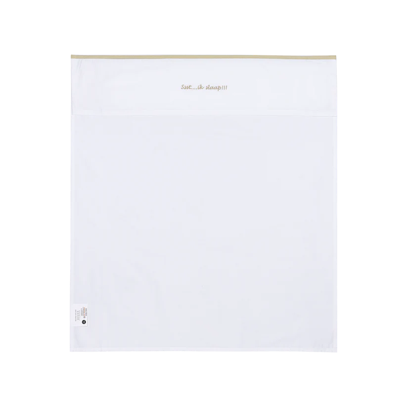 Meyco Laken Borduur - Ssst…ik slaap!! 75x100cm - Sand