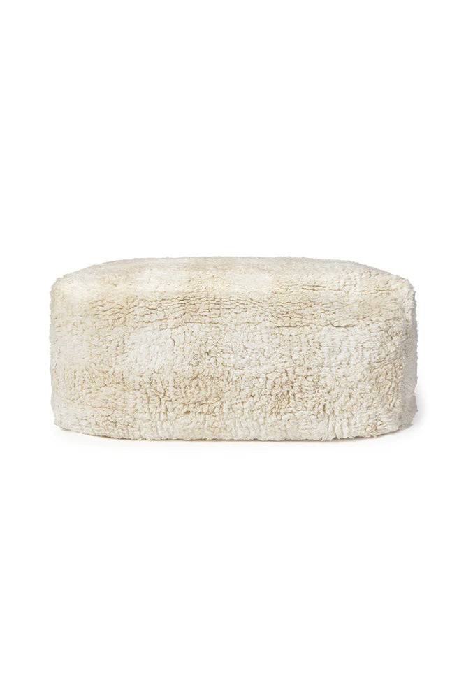 Lorena Canals Poef Vichy Ivory