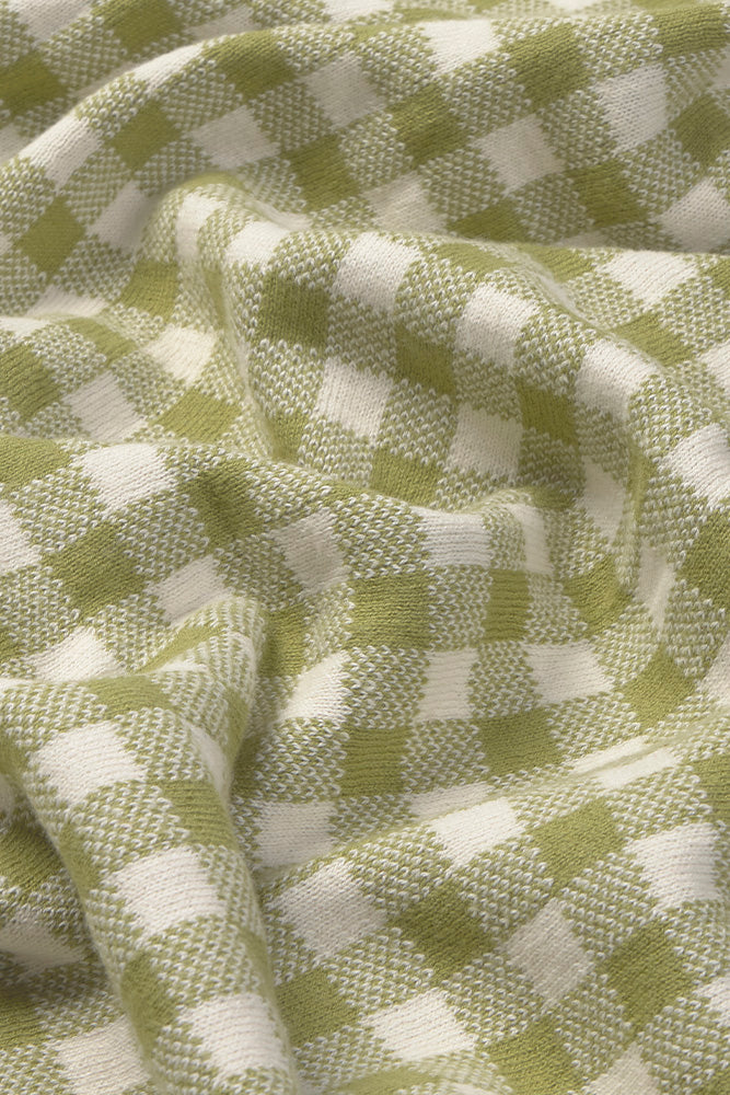 Lorena Canals Gebreide Deken Groen 80x100 cm