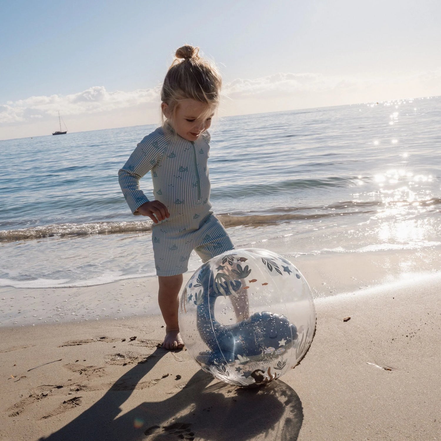 Little Dutch Strandbal 3D Walvis